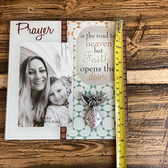 Glass prayer picture frame NWOT - Picture 8 of 9